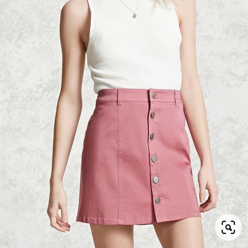 Forever 21 Button Min Skirt